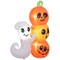 5ft Inflatable Halloween Ghost and Pumpkin, Blow Up LED Display for Garden Indoor Outdoor